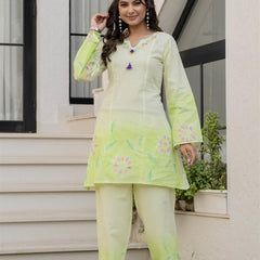 Woman Pakisthani Hand Painted Cord Set