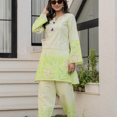 Woman Pakisthani Hand Painted Cord Set