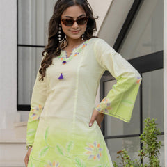 Woman Pakisthani Hand Painted Cord Set