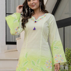 Woman Pakisthani Hand Painted Cord Set