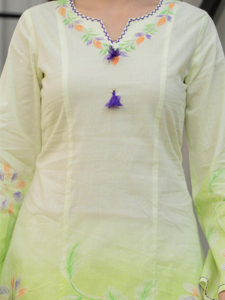 Woman Pakisthani Hand Painted Cord Set