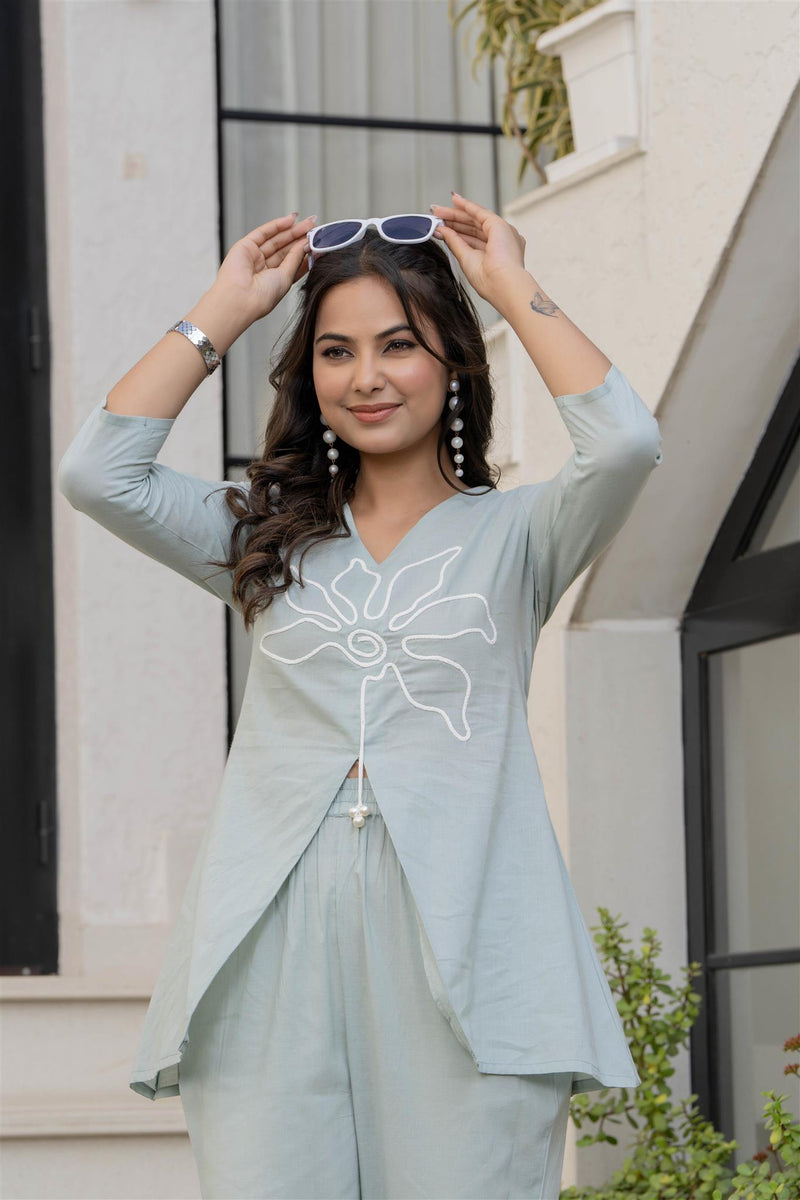 Woman Pakisthani Hand Painted Cord Set