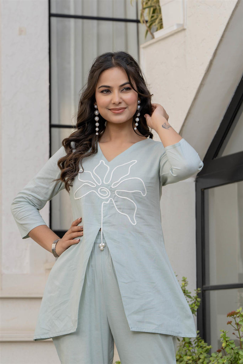 Woman Pakisthani Hand Painted Cord Set