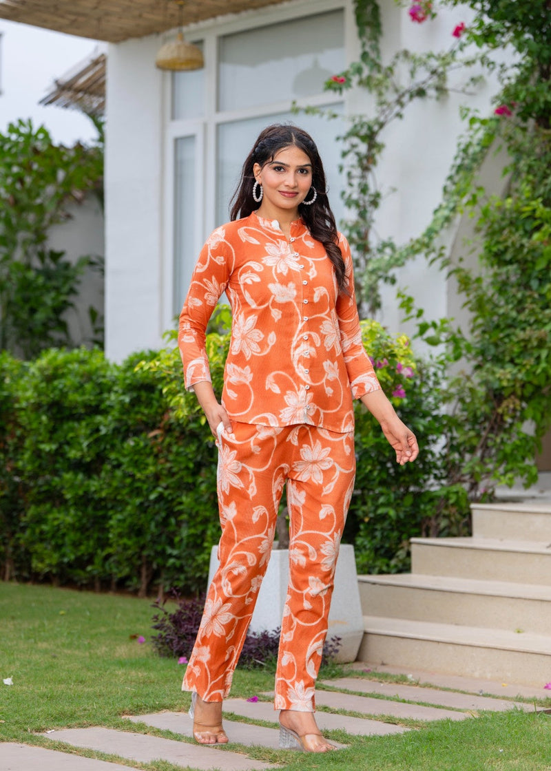 Pure Cotton Hand Printed Cord-Set