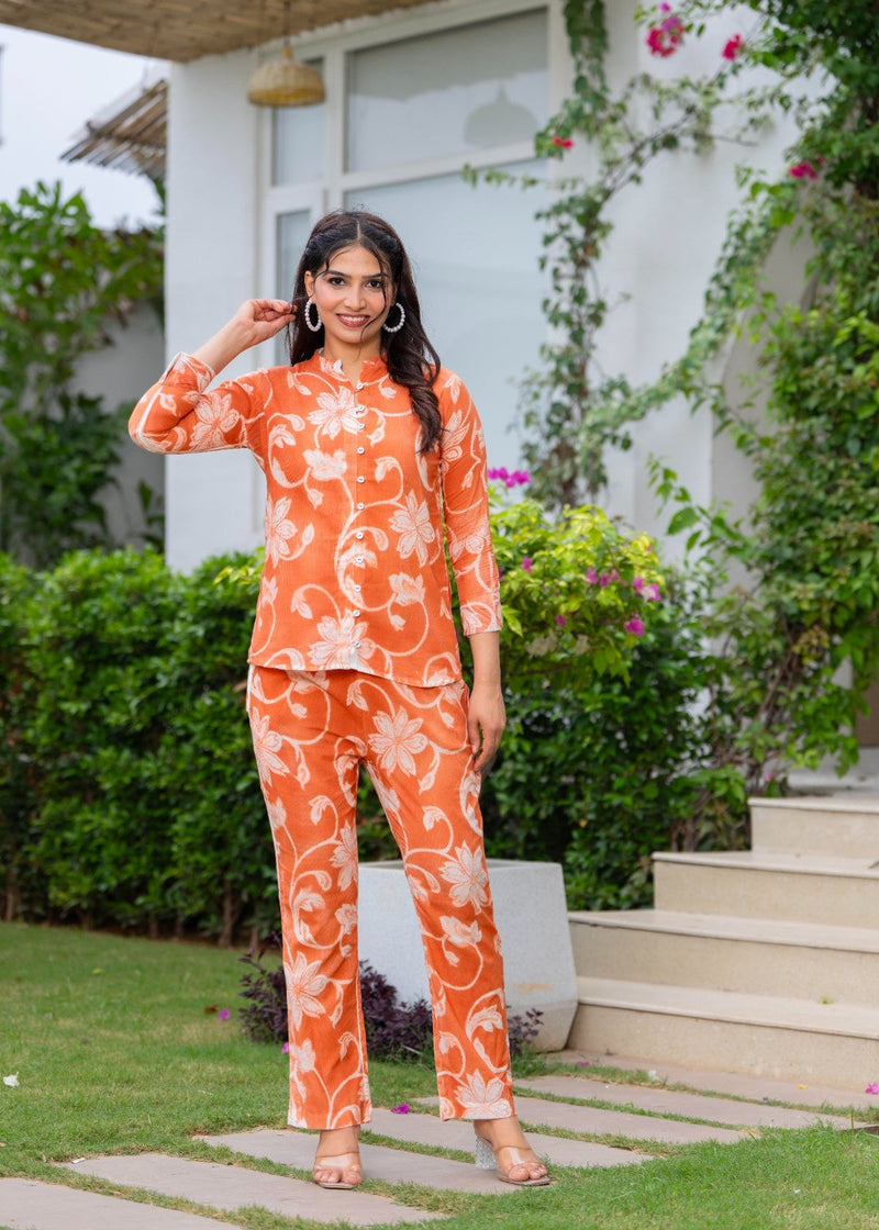 Pure Cotton Hand Printed Cord-Set