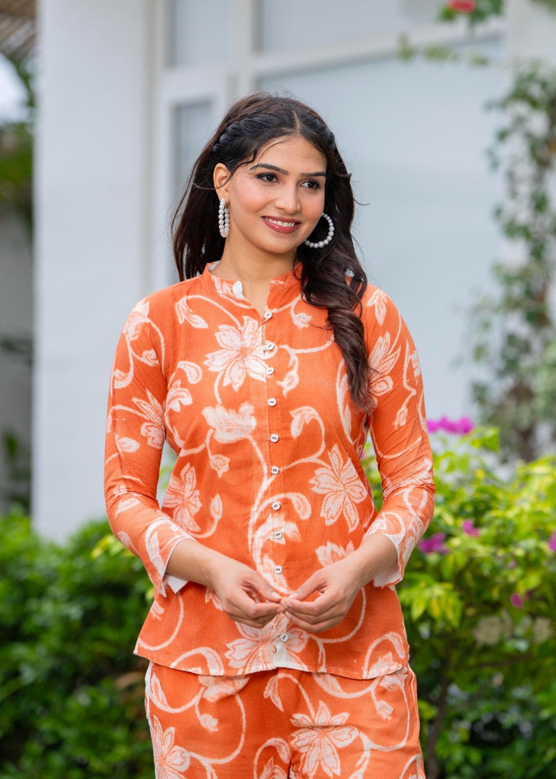 Pure Cotton Hand Printed Cord-Set