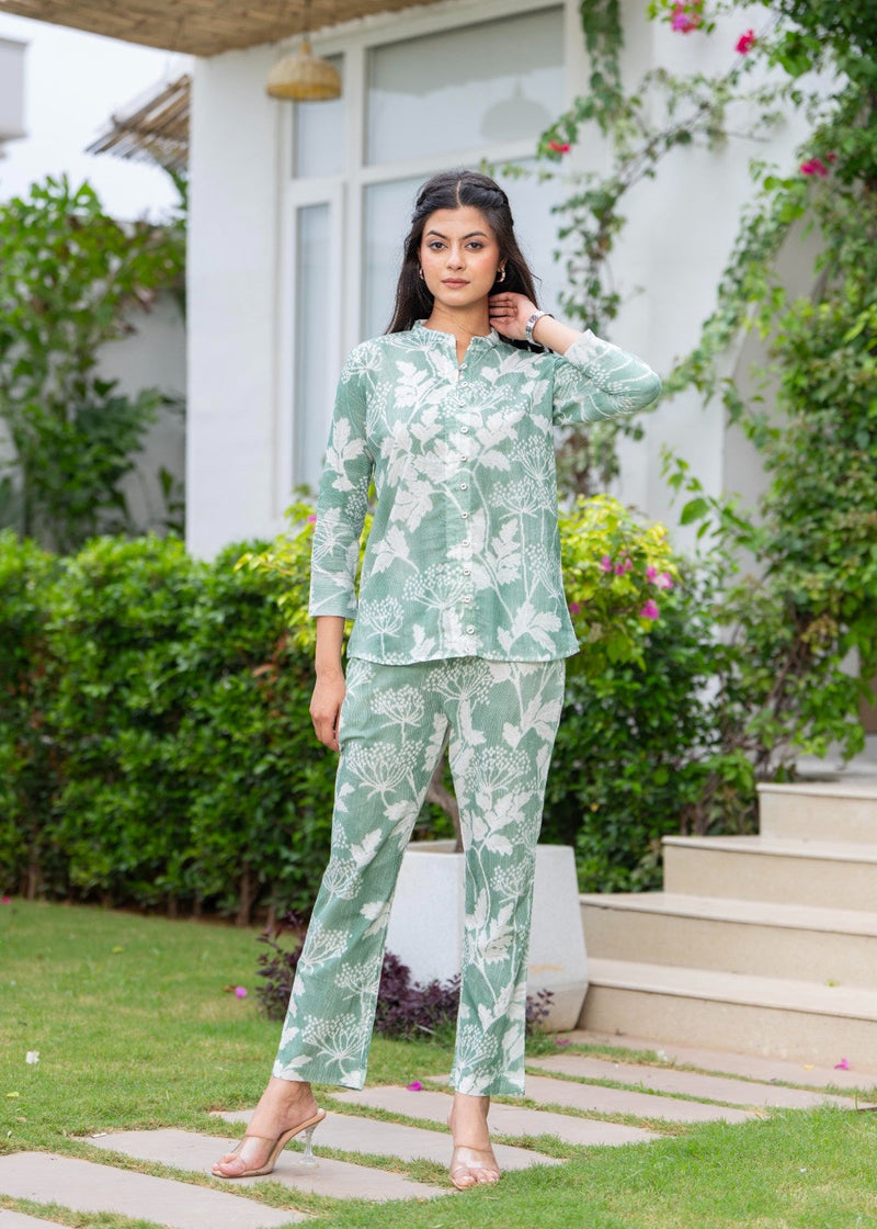 Pure Cotton Hand Printed Cord-Set