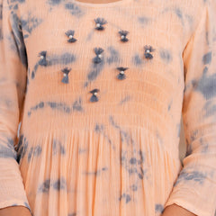 Women Tie&dye Smoking Dress