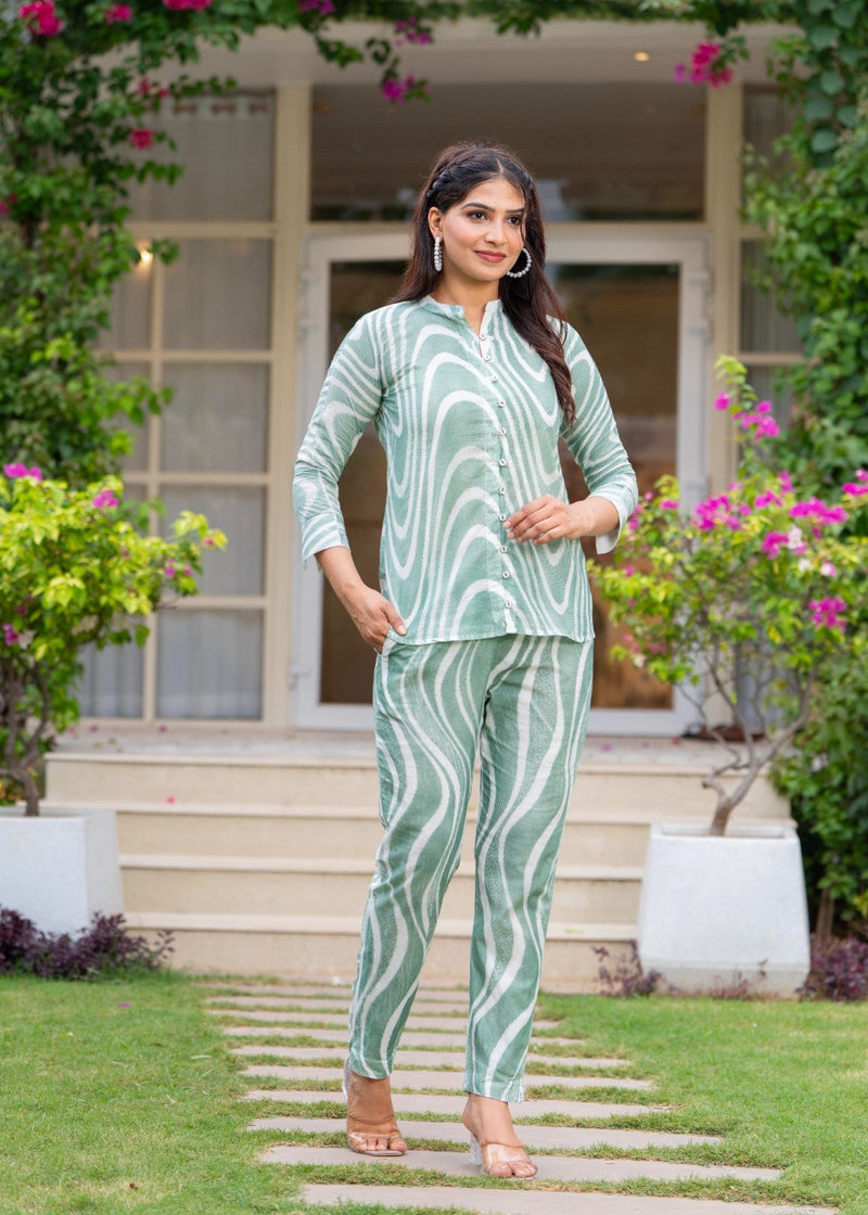 Pure Cotton Hand Printed Cord-Set