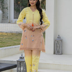 Woman Pakisthani Hand Painted Cord Set