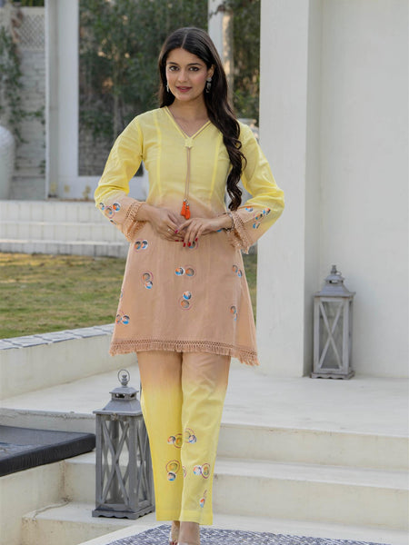 Woman Pakisthani Hand Painted Cord Set