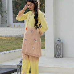 Woman Pakisthani Hand Painted Cord Set