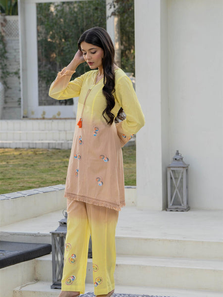 Woman Pakisthani Hand Painted Cord Set