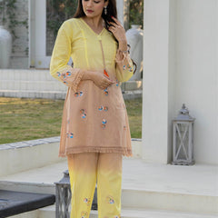 Woman Pakisthani Hand Painted Cord Set