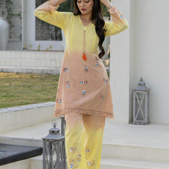 Woman Pakisthani Hand Painted Cord Set