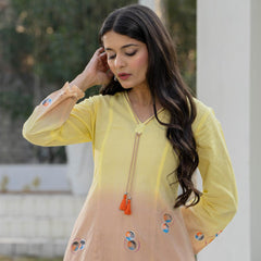 Woman Pakisthani Hand Painted Cord Set