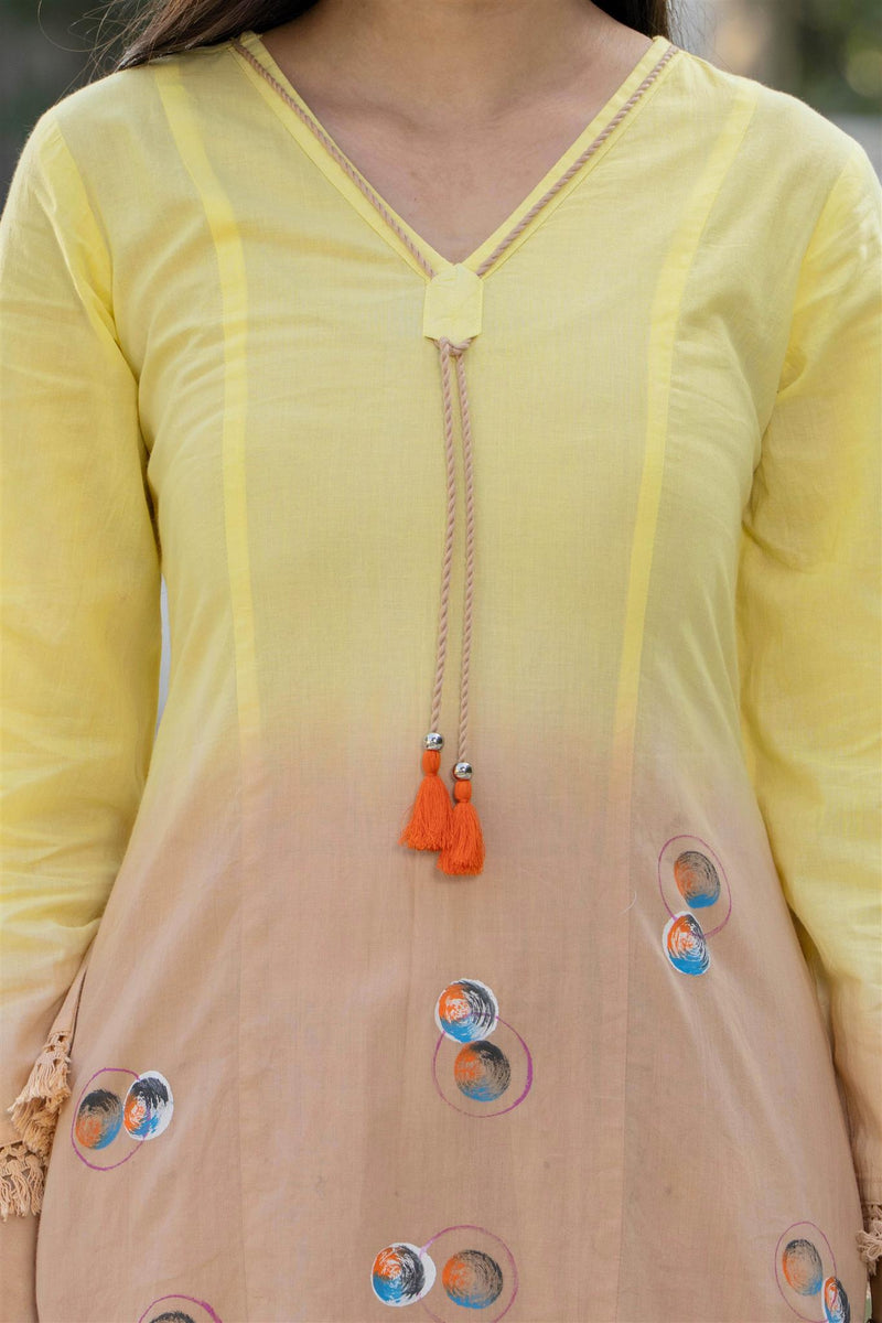 Woman Pakisthani Hand Painted Cord Set