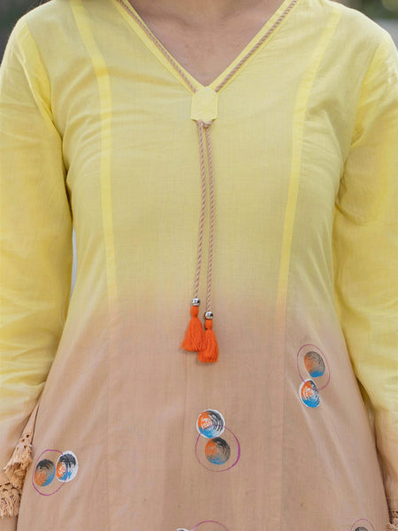Woman Pakisthani Hand Painted Cord Set