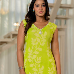 Women V Neck A-Line Spary Print Dress