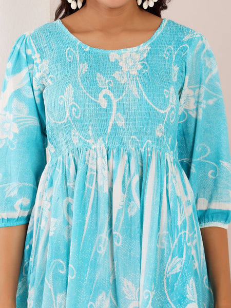 Pure Cotton Hand Painted Dress