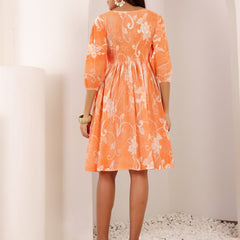 Pure Cotton Hand Painted Dress