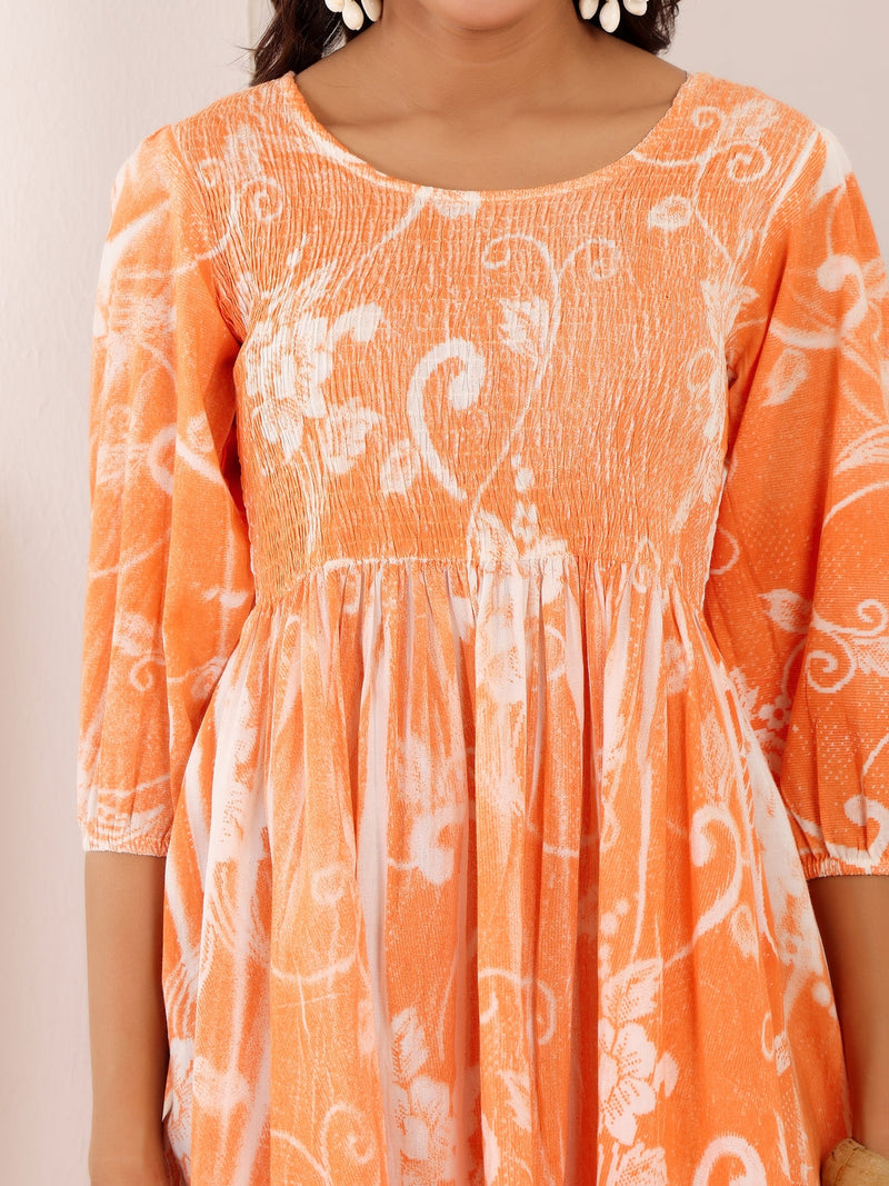 Pure Cotton Hand Painted Dress