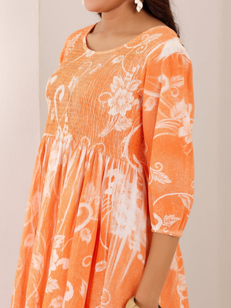 Pure Cotton Hand Painted Dress