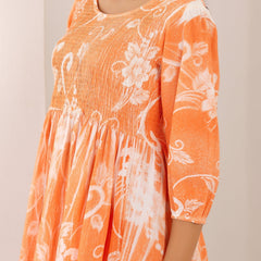 Pure Cotton Hand Painted Dress