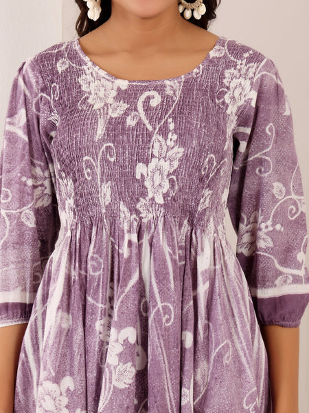 Pure Cotton Hand Painted Dress