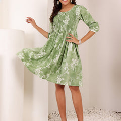 Pure Cotton Hand Painted Dress