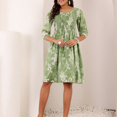 Pure Cotton Hand Painted Dress