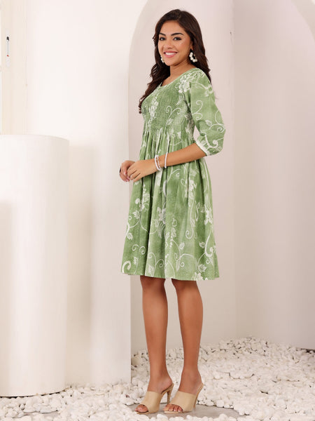 Pure Cotton Hand Painted Dress